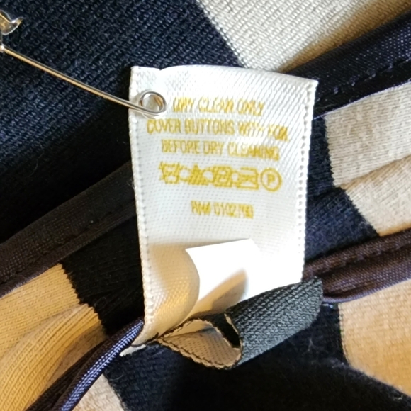 Sold Other Platform! Kate Spade Coat/Jacket Pleats Bow Belted Gold Buttons - Picture 11 of 13